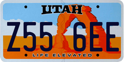 UT license plate Z556EE