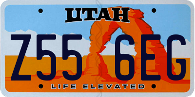 UT license plate Z556EG
