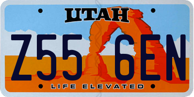 UT license plate Z556EN