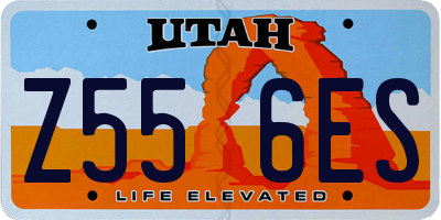 UT license plate Z556ES