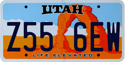 UT license plate Z556EW