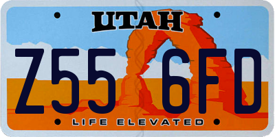 UT license plate Z556FD