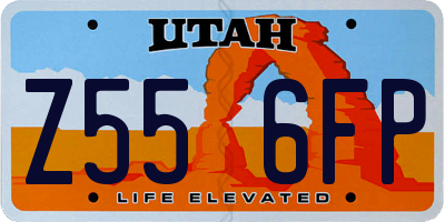 UT license plate Z556FP