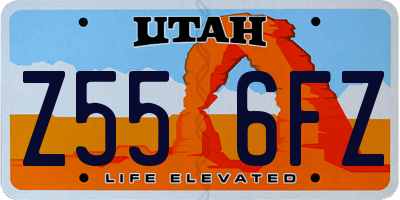 UT license plate Z556FZ