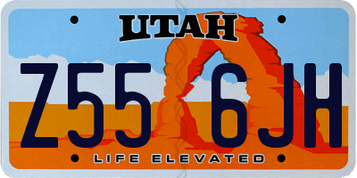 UT license plate Z556JH