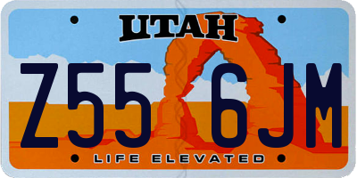 UT license plate Z556JM