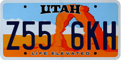 UT license plate Z556KH