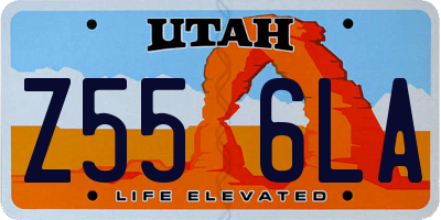 UT license plate Z556LA
