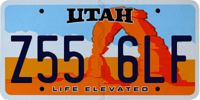 UT license plate Z556LF