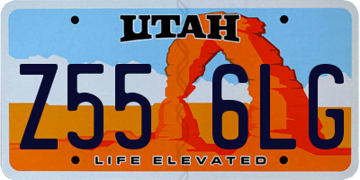 UT license plate Z556LG
