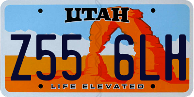 UT license plate Z556LH