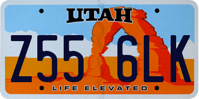 UT license plate Z556LK