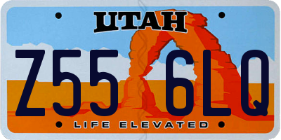 UT license plate Z556LQ
