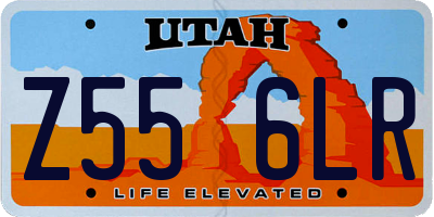 UT license plate Z556LR