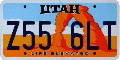 UT license plate Z556LT