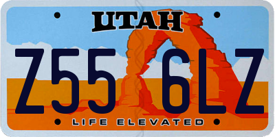UT license plate Z556LZ