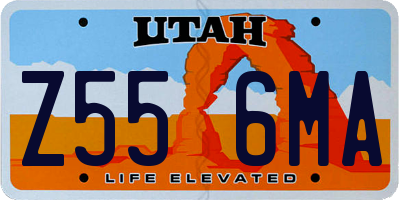 UT license plate Z556MA