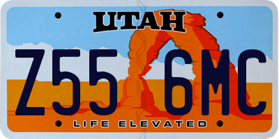 UT license plate Z556MC