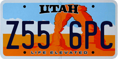 UT license plate Z556PC
