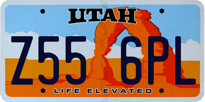 UT license plate Z556PL