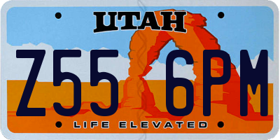 UT license plate Z556PM