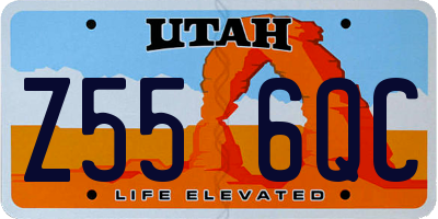 UT license plate Z556QC