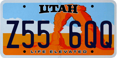 UT license plate Z556QQ