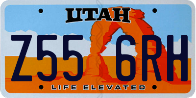 UT license plate Z556RH