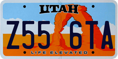 UT license plate Z556TA