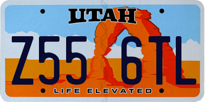 UT license plate Z556TL
