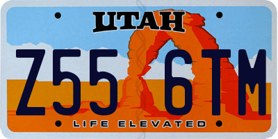 UT license plate Z556TM