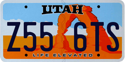UT license plate Z556TS