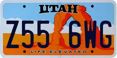 UT license plate Z556WG