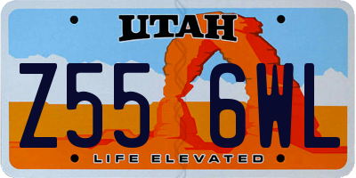 UT license plate Z556WL
