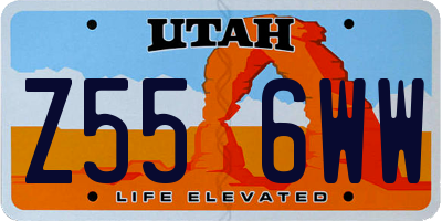 UT license plate Z556WW