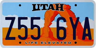 UT license plate Z556YA