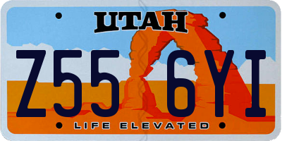 UT license plate Z556YI