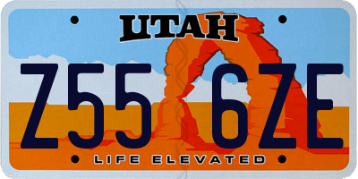 UT license plate Z556ZE