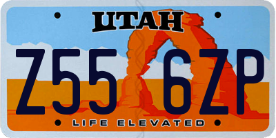 UT license plate Z556ZP