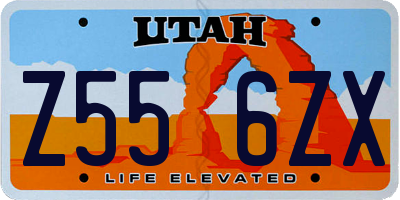 UT license plate Z556ZX