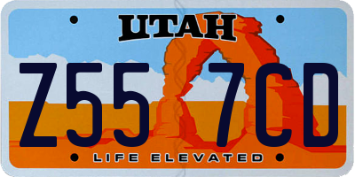 UT license plate Z557CD
