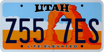 UT license plate Z557ES