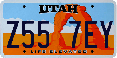 UT license plate Z557EY