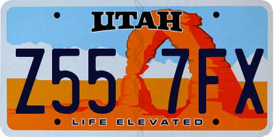 UT license plate Z557FX
