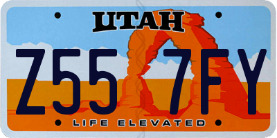 UT license plate Z557FY