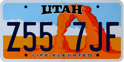 UT license plate Z557JF