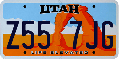 UT license plate Z557JG