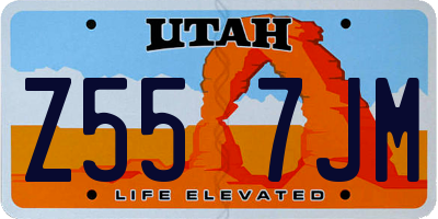 UT license plate Z557JM