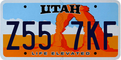 UT license plate Z557KF
