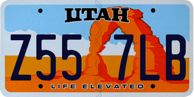 UT license plate Z557LB